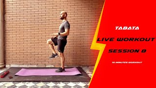 Tabata Live workout session 8