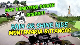 MONTEMARIA BATANGAS RIDE RAIN OR SHINE | MAY KAMOTENG DRIVER | WALANG CHECKPOINT | HONDA RS125 FI