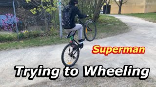 Trying to Wheeling 🚲 | Supra man 😂