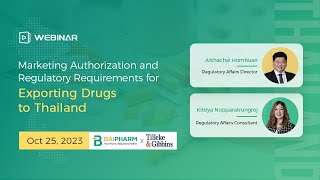 [EN] Marketing Authorization and Regulatory Requirements for Exporting Drugs to Thailand