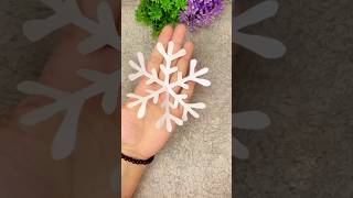 DIY Snowflake❄️ #diy #christmas #snowflake #papercraft