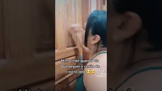 MINHA MÃE SURTANDO PQ PEGUEI O CARTÃO DE CRÉDITO DELA 🤣🤣#shorts