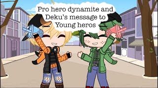 Pro hero’s dynamite and deku’s message []Original[]future au[]