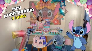 Festa de ANIVERSÁRIO da Marina STITCH 7 anos | CANAL DA MARINA