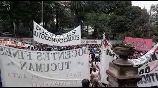 Marcha docente en Tucumán, 24/02/2021