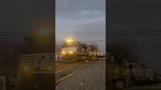 NS 1178 SD70ACe leads NS 23G through south Plainfield,NJ with a friendly crew & a nice K5LLA!