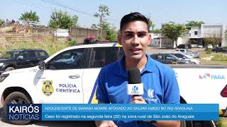 ADOLESCENTE DE MARABÁ MORRE AFOGADO AO SALVAR AMIGO NO RIO ARAGUAIA