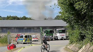 Stadtalarm nach Müllbrand beim Entsorger (Garbeck)