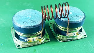 New Experiment Electric Free Energy Using Speaker Magnet 100%