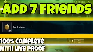 Add 7 Friends in Pubg Mobile | 100% complete with live proof