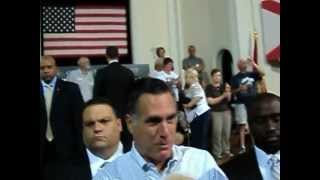 Mitt Romney meets the crowd in St. Pete, FL