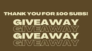 *Closed 8/9/23*GIVEAWAY | 100 Subs Giveaway! Thank you for reaching out goal! #giveaway #fyp