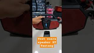 Test suara speaker bluetooth bisa microphone tenteng mantap #speaker #btspeaker