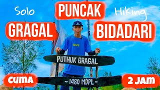 MENDAKI GUNUNG GRAGAL 1.480 MDPL DAN GUNUNG BIDADARI 1.543 MDPL | SOLO HIKING | MENDAKI CUMA 2 JAM