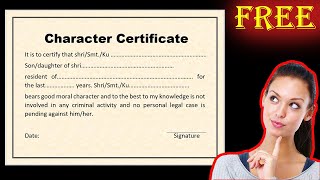 💯How To Get Character Certificate Online 🟢|| Apply For Character Certificate Online