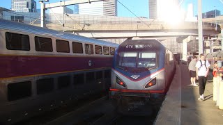 MBTA & Amtrak @ south station & route 128, hornshow & shave and a haircut galore! 11/17/2024