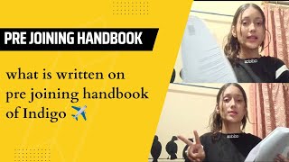 what is pre joining handbook? | demand draft? #indigo #cabincrew