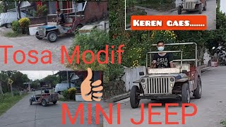 modif tosa jadi mini jeep roda 4. mantap bos......