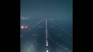 Aeroplane Night Landing ✈️ #shorts #landing #aeroplane #trending