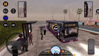 Bus Simulator 2023 Gameplay - Raining In Dubai Routes #2 - Realistic Graphic Bus Game