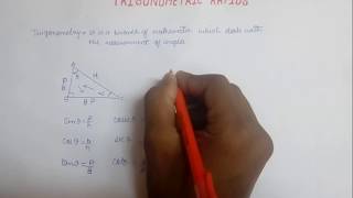 TRIGONOMETRIC RATIO BASIC STUDY EASY SIMPLE WAY | learn study trigonometry | trigonometric ratio