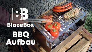 BlazeBox BBQ | Aufbau des Steckgrills