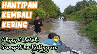 Sungai Hantipan Kembali Kering, Akses Kelotok Sampit Menuju Katingan