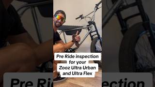 Pre ride inspection for your Zooz Bike. #bikemaintenance  #bikes #cycling #ultraflex #electricbike