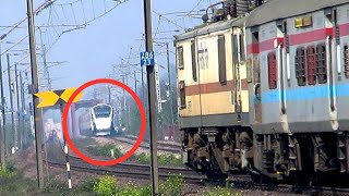 Perfect Crossing Trains Meet at Top Speed 🔥 | Indian Railway Train Videos