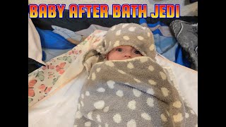 BABY AFTER BATH TURNS INTO JEDI❤️❤️❤️❤️