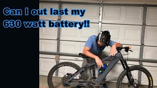 Can I Out ride a 630 watt battery!! 2020 Norco range Ebike battery test.