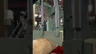 Chain cutting machine,Cut the log in half  #plywoodmachine#plywood #plywoodfurniture