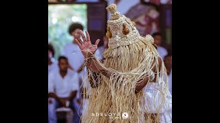 Rum de Ajagùn e Obaluayê dos Yàwós Caíque Sousa (Ọjíbęwá) e Suelen Santos (Torru Leí).