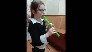 Silent Night by F.Gruber. Julianna Maksimova (recorder), Anna Opolskaya (piano)