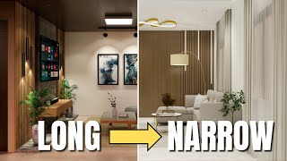 CHANGE the Visual SIZE of Your ROOM by Using Technique #interiordesign