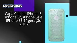 Capa Celular iPhone 5, iPhone 5c, iPhone 5s e iPhone SE 1 geração 2016 VERDE CLARO