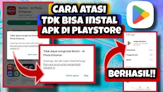 Cara Atasi Tidak Bisa Instal Aplikasi Di PlayStore || Cara Atasi PlayStore Gagal Instal Aplikasi