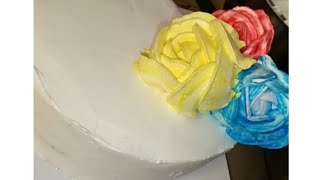 Amazing cake decoration l Cake flower tecknique 🎂#...