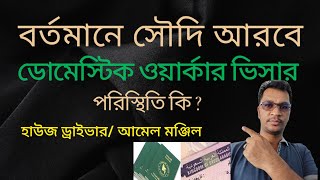 সৌদি আরবে  হাউজ ড্রাইভার  ভিসায় /আমেল মঞ্জিল ভিসা গেলে কেমন হবে | Saudi domestic worker visa