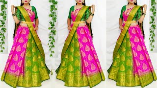 ON THIS DIWALI TRY THIS BEAUTIFUL DRAPE LOOKS AMAZING/SAREE WEARING ELEGANT STYLE