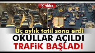 okullar açıldı trafik başladı