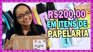 GASTEI 200 REAIS EM ITENS DE PAPELARIA!!! | Samanta Santos