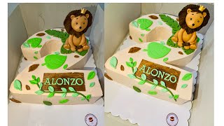 MONTHLY NUMBER CAKE/LION DESIGN!