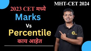 Marks Vs Percentile || MHT-CET 2024 ||