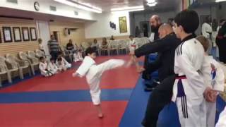 White belt side kick