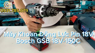 Máy Khoan Búa/Vặn Vít Pin 18V Bosch GSB 18V-150C| 18V Cordless Hammer Driver Drill| Công Cụ Máy Móc