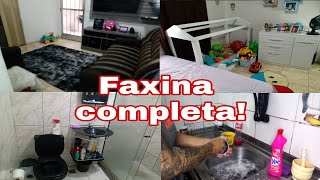 Vlog - Faxina completa/ limpei tudo 😱