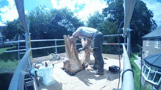 Day 2 - Time lapse - Carving a Cherry Tree with birds and animals