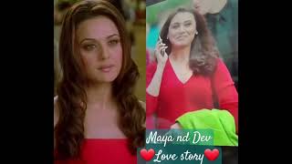 Maya and Dev love story| kabhi alvida na kahna #bollywood #love #familydrama #bestscene