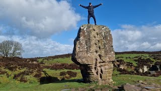 Birchover to Cork stone to 9 ladies stone circle to Robin Hood stride to Rowtor Rocks Circular